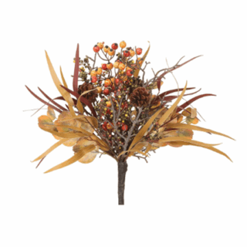 14" Berry Foliage Pick
