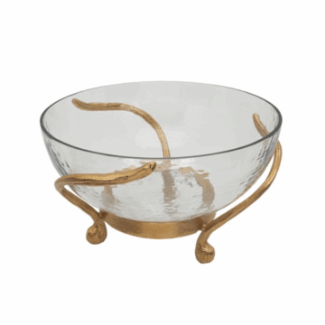 Glass Bowl with Antlers