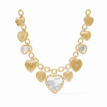 Julie Vos Heart Charm Necklace