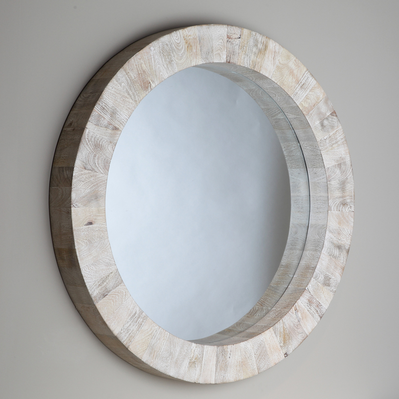 Driftwood Round Mirror