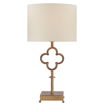 quatrefoil table lamp