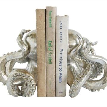 Resin Octopus Bookends