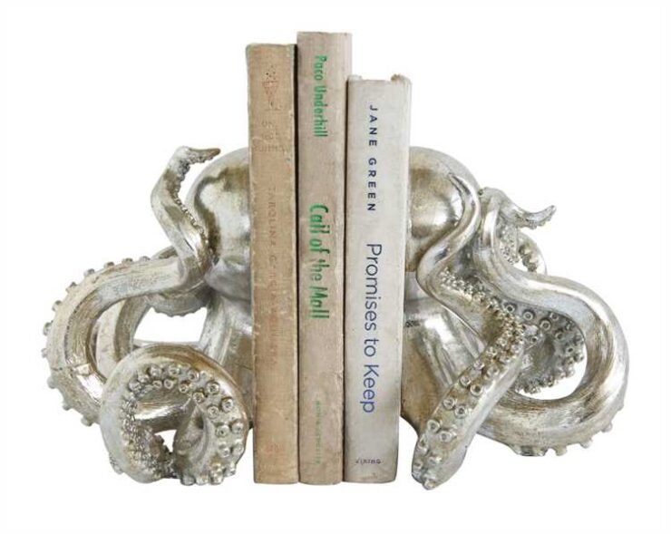 Resin Octopus Bookends