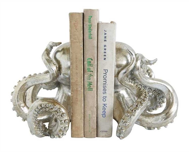 Resin Octopus Bookends
